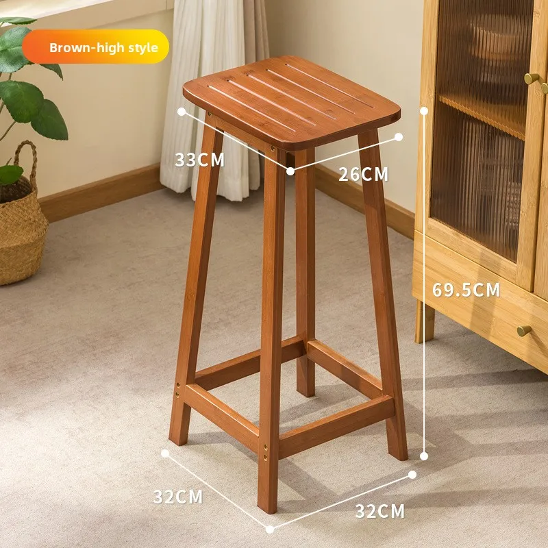 

Устойчивый барный стул из массива дерева, высокий барный стул, стул-лестница