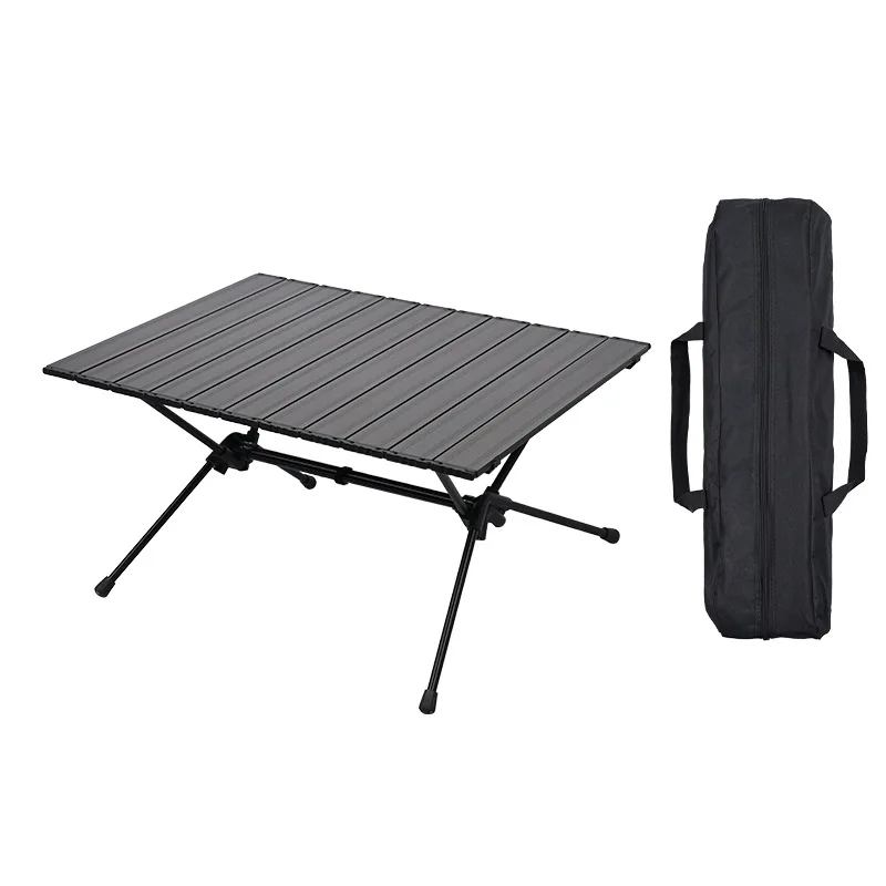 Portable light party table aluminum alloy camping folding table height adjustable picnic table set mini barbecue table