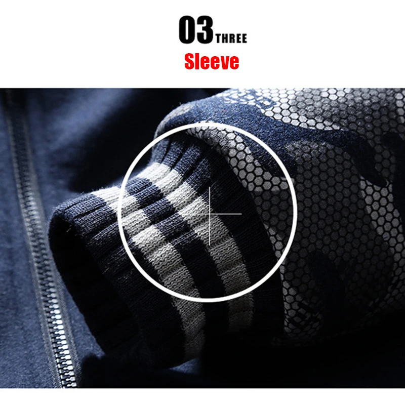 Männer Winter Jacke Camouflage Verdicken Jacken Mit Kapuze Fleece Langarm Unten Jacke Mann Casual Streetwear männer Kleidung – Detail 19