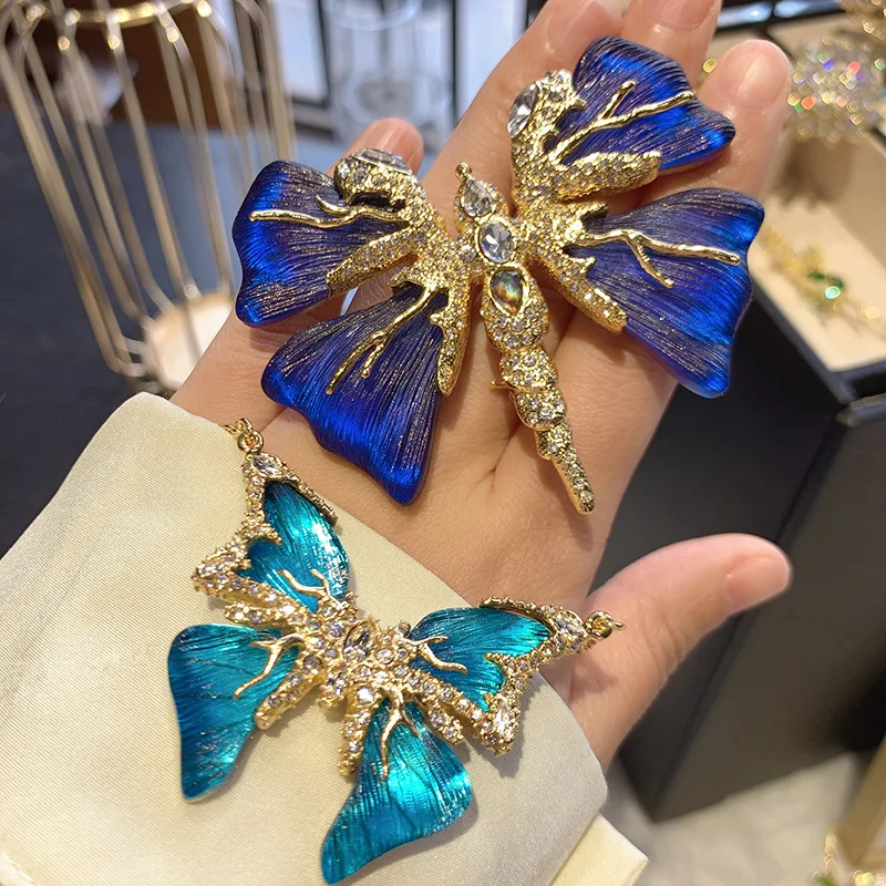 

2023 Spring Advanced Sense Heavy Industry Butterfly Brooch Female VintageMiddle and Middle Niche Accessories