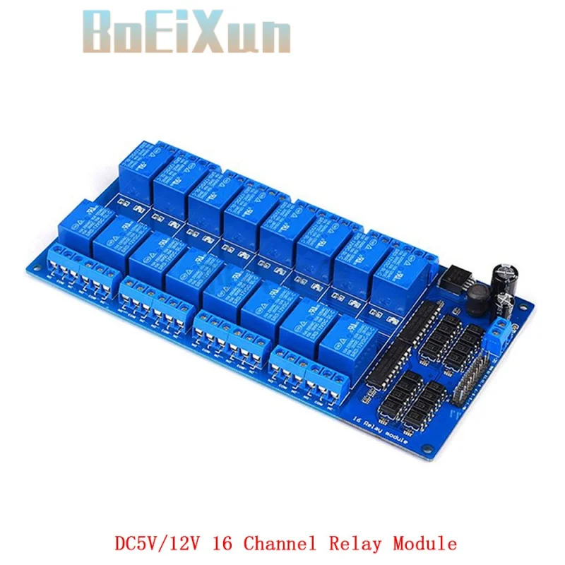 

16 Channel Relay Module for arduino ARM PIC AVR DSP Electronic Relay Plate Belt optocoupler isolation 16 Way Relays Module