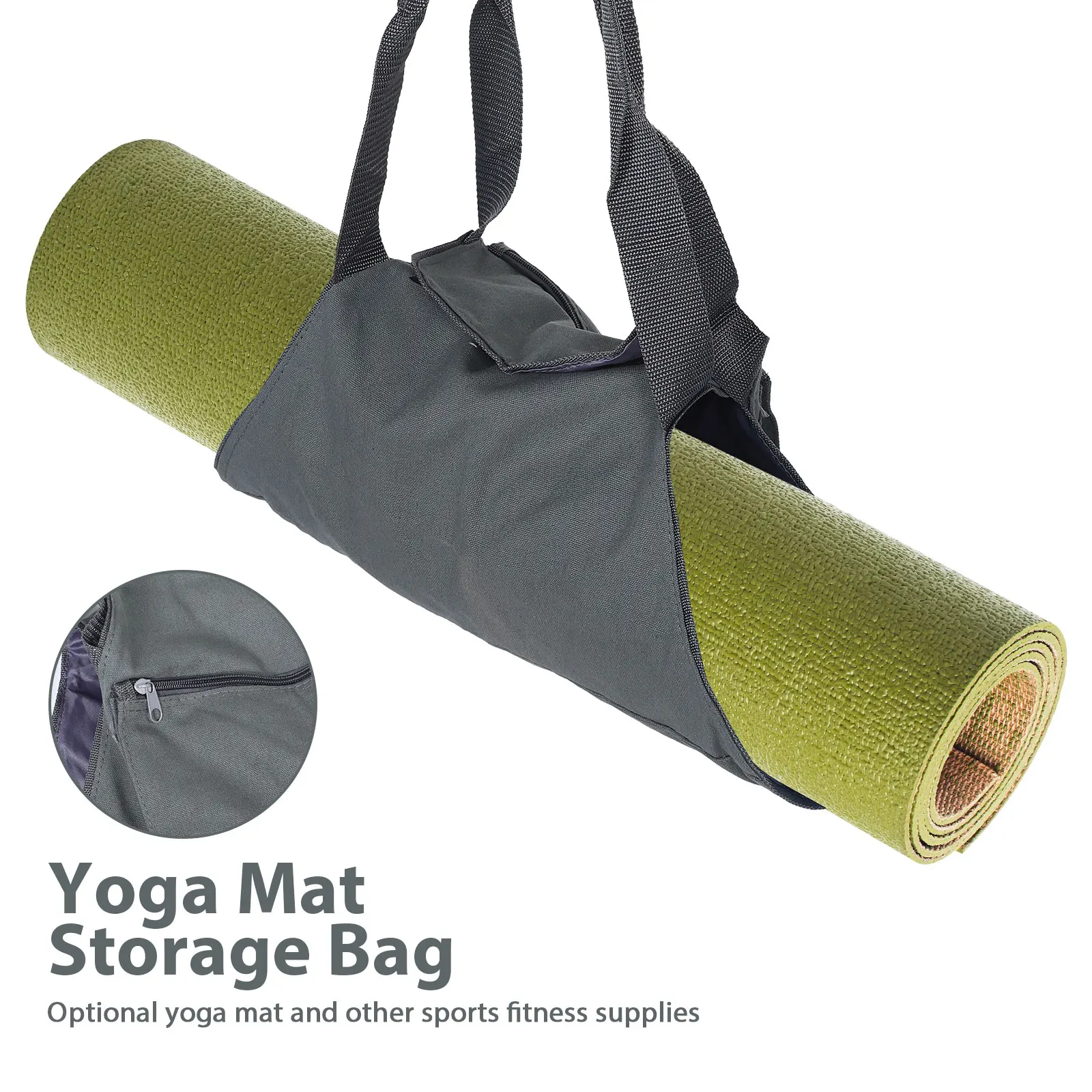 요가 매트 운반 가방 방수 내마모성 소재 하이킹 캠핑 요가 연습을 위한 경량 스포츠 매트 보관 주머니
