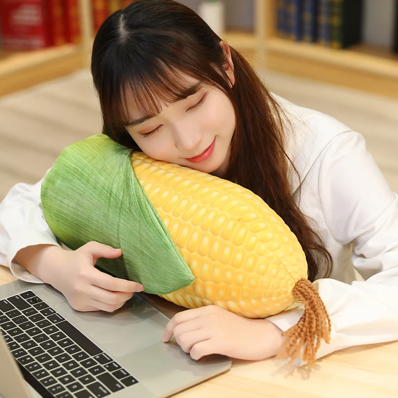 45/55cm Cute Plants Plush Doll Real Life Corn Plush Toys Stuffed Soft Creative Food Sofa Pillow Cushion Gift