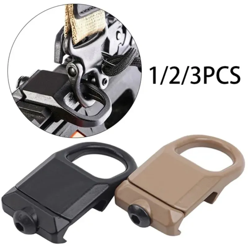 1/2/3PCS Tactical Quick Detach RSA GBB Buckle Sling Swivel Mount Attachment Adapter Fit 20mm Rail Hunting GunAccessories