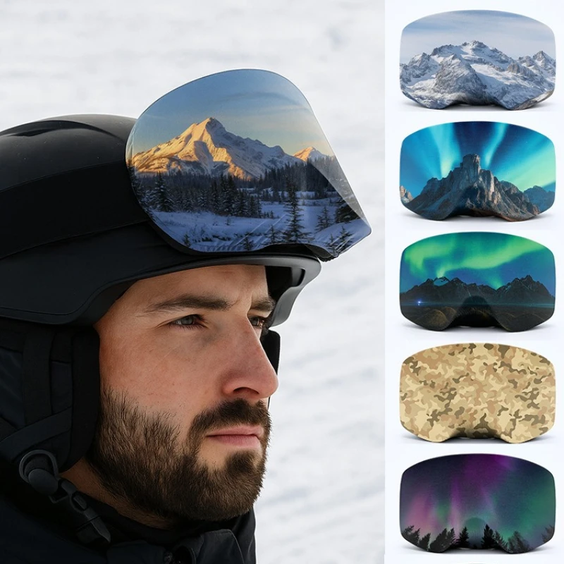 

1 PC Fleece Scarf Snow Goggle Cover Kit Microfiber Protective Goggles Ideal for Snow Ski Goggles Protect Scratch Dustproof 3000