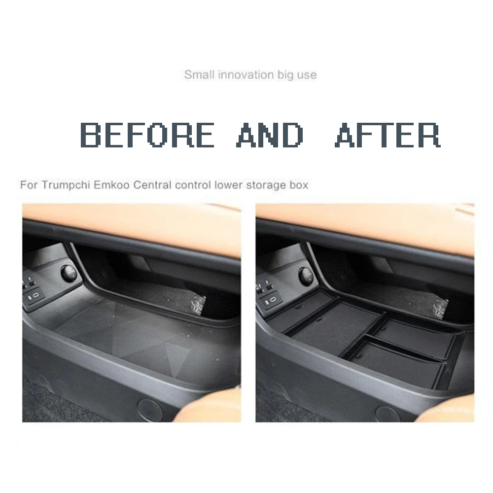 For Trumpchi GAC EMKOO 2023 2024 Accessories Decoration Car Central Console Storage Box Front Door Armrest Storage Box ﻿cover