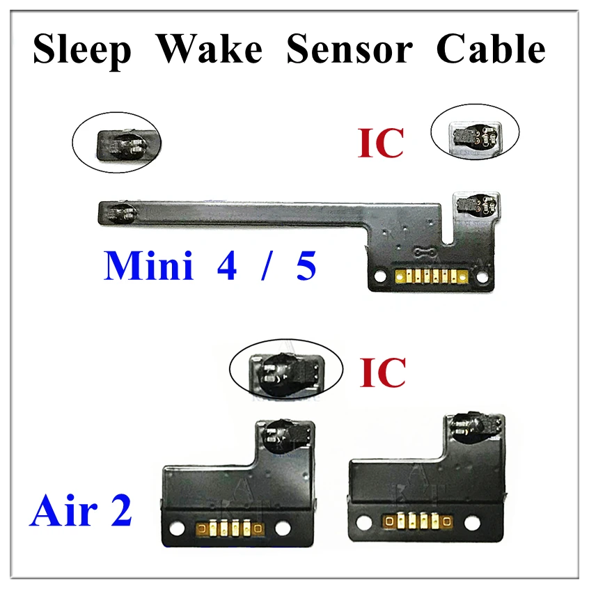 

10Pcs / Lot Sleep Wake Magnetic Control Sensor Flex Cable Replacement For IPad Air 2 Mini 4 5 Repair Parts