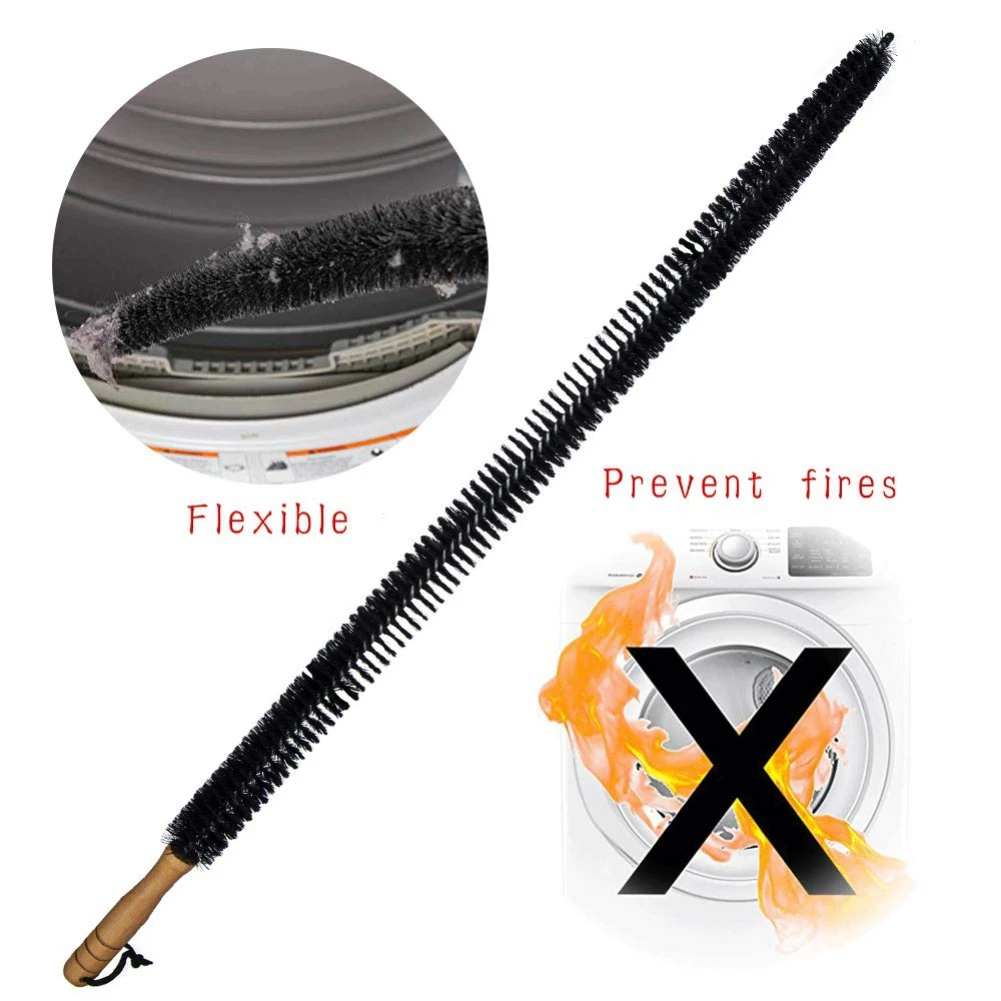 Wood Handle Long Cleaning Brush Water Pipe Drainage Dredge Tool Flexible Cleaner Brush Radiator Duster Hair Removal Tools 68cm