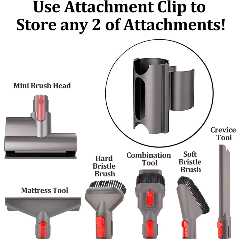 

LECKL-Вакуумная подставка для Dyson V6 V7 V8 V10 V11 V15 G5 Легкая установка 360° ° Вращающийся зажим для инструмента