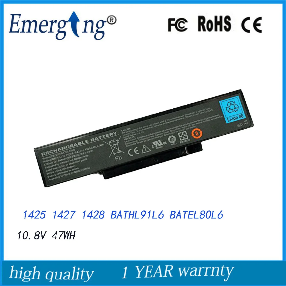 New  Laptop Battery For Dell Inspiron 1425 1426 1427 BATEL80L6 BATHL90L6 90NITLILG2SU1