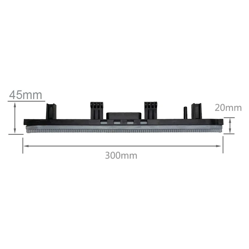 Oil Resistant Straight Squeegee,Rubber Squeegee Blades for Karcher BR 30/4C Cleaner