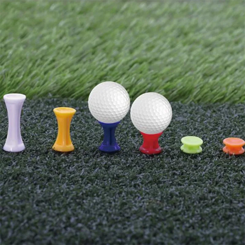 50Pcs Golf Tees, 31mm 37mm 43mm 51mm Professional Golf Tees Castle, Golf Accessories Colorful Plastic Golf Tee Ball Holder