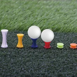 Lot de 50 tees de golf professionnels, 31mm 37mm 43mm 51mm, château, accessoires de golf, porte-balle en plastique coloré