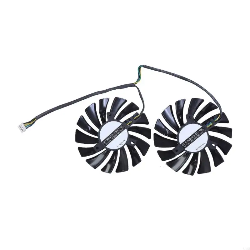 A52B Quiet 4pin Graphics Card Fan per RX470 RX480 RX570 Radiatore della scheda grafica per i giocatori affidati PLD09210B12HH