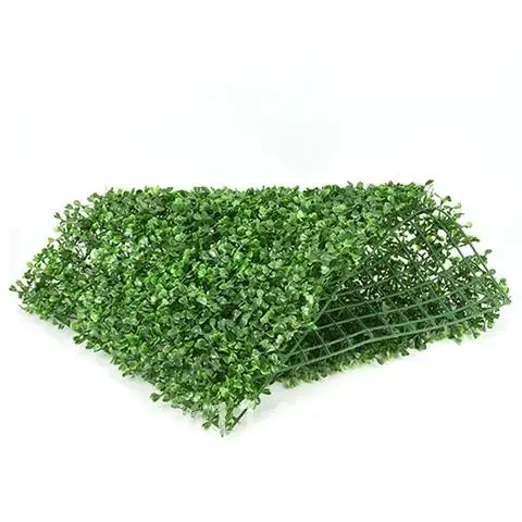 25x25cm Artificial Plants Grass Wall Backdrop Flowers wedding Boxwood Hedge Panels for Indoor/Outdoor Garden Wall Decoration