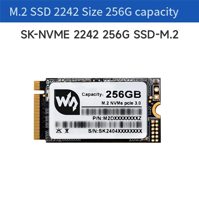 Solid Waveshare Hard Drive SK M2 NVME Protocol High Speed SSD High Quality 3D TLC Flash Particles High Speed Read/Write