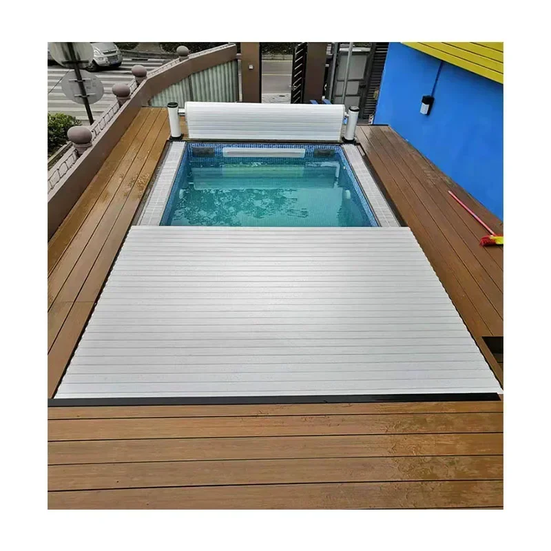 

Hot Selling Automatic Rolling Shutter Swimming Pool Cover Extra Large Swimming Pool With Cover Swimming-Pool-Cover Flexible