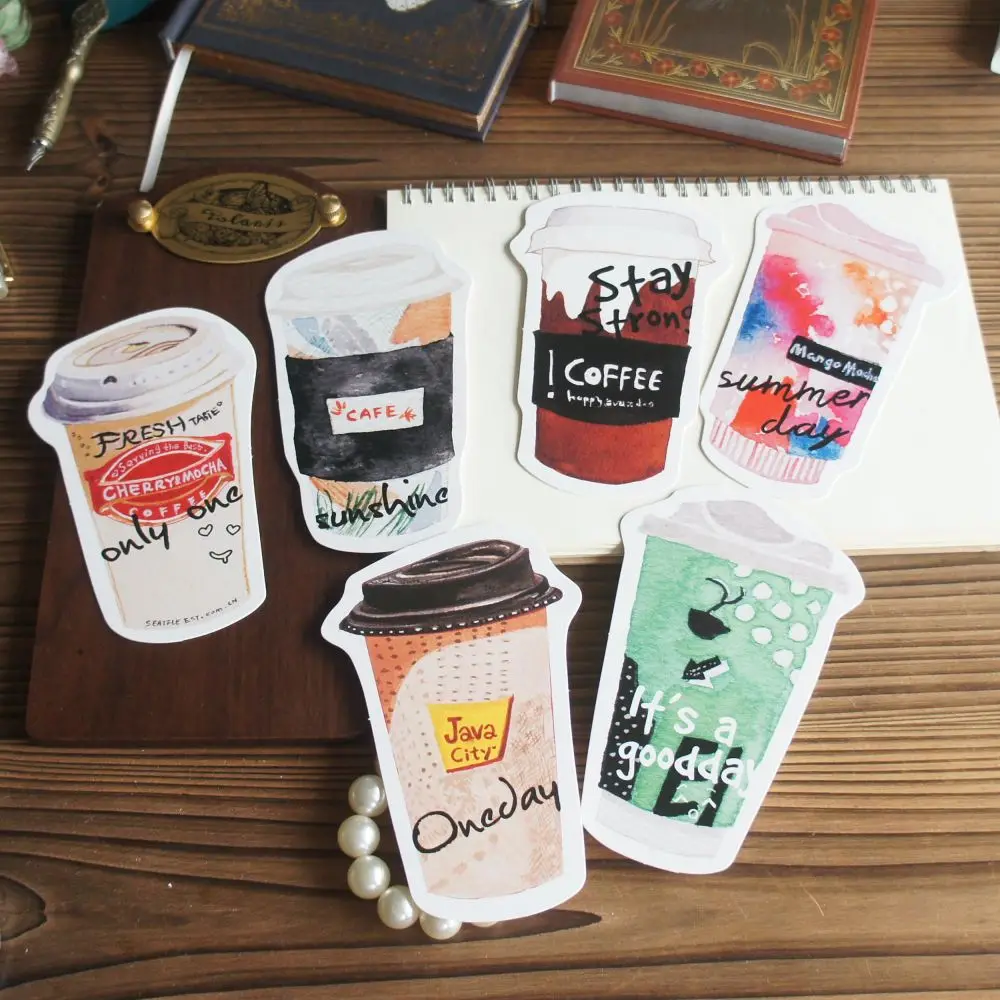 15pcs Have A Cup of Coffee Card  As Party Invitation DIY Decoration Gift Message Card Postcard Scrapbooking Use - Image 6