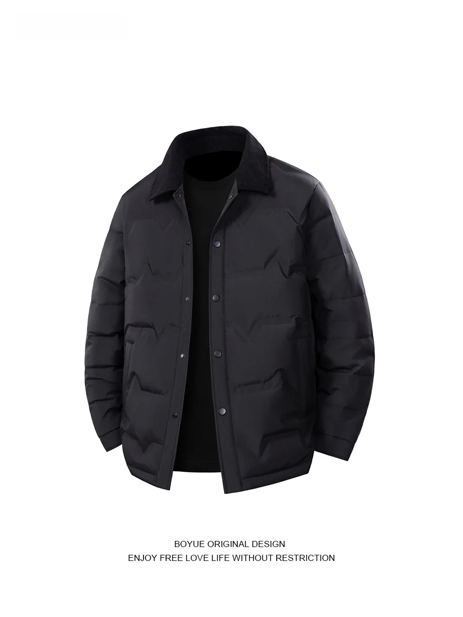 

Легкая повседневная куртка-пуховик Boyue из вельвета с лоскутным узором, простая и стильная, теплая верхняя одежда для мужчин и женщин