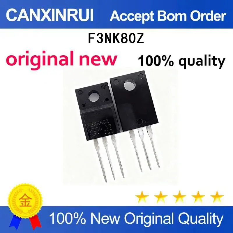 (5-100 Pieces)Brand new original STF3NK80Z F3NK80Z TO-220F 800V 2.5A spot chip IC
