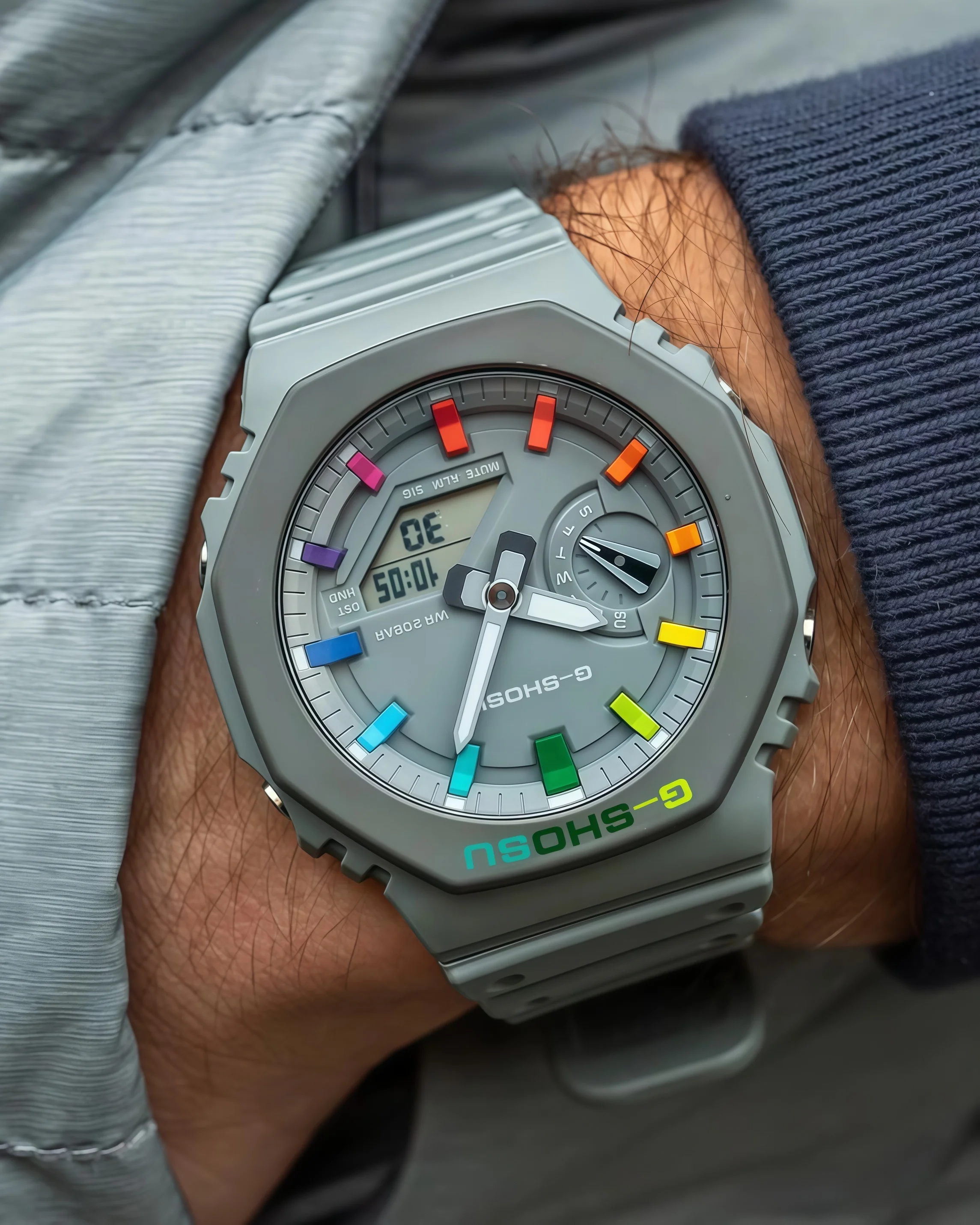 Unisex Sports Digital Watch—Full-Featured, World Time, LED Auto-Light When Raised -9
