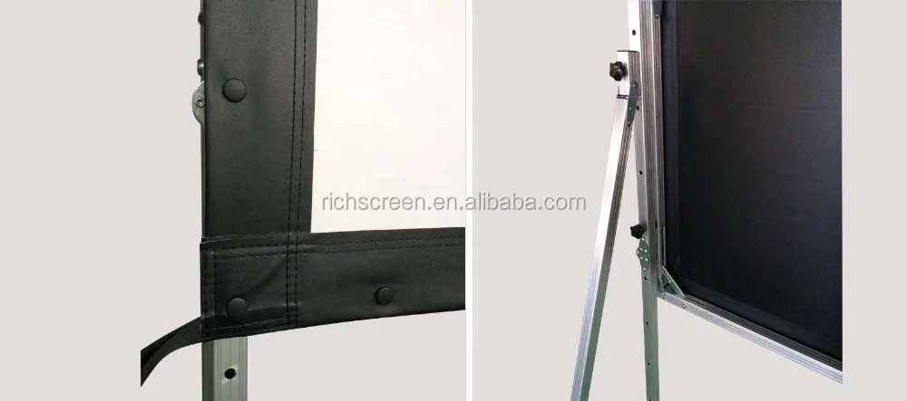 150 16:9 Outdoor Portable Fast Fold Projection Screen/Movie Projector Screen with Carry Bag Javes JBDFFS Matt White