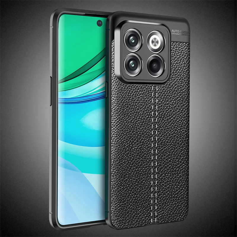 For Oneplus 10T Case For Oneplus 10T Ace Pro Cover Shell TPU Soft Leather Style Phone Coque Fundas For Oneplus 10T