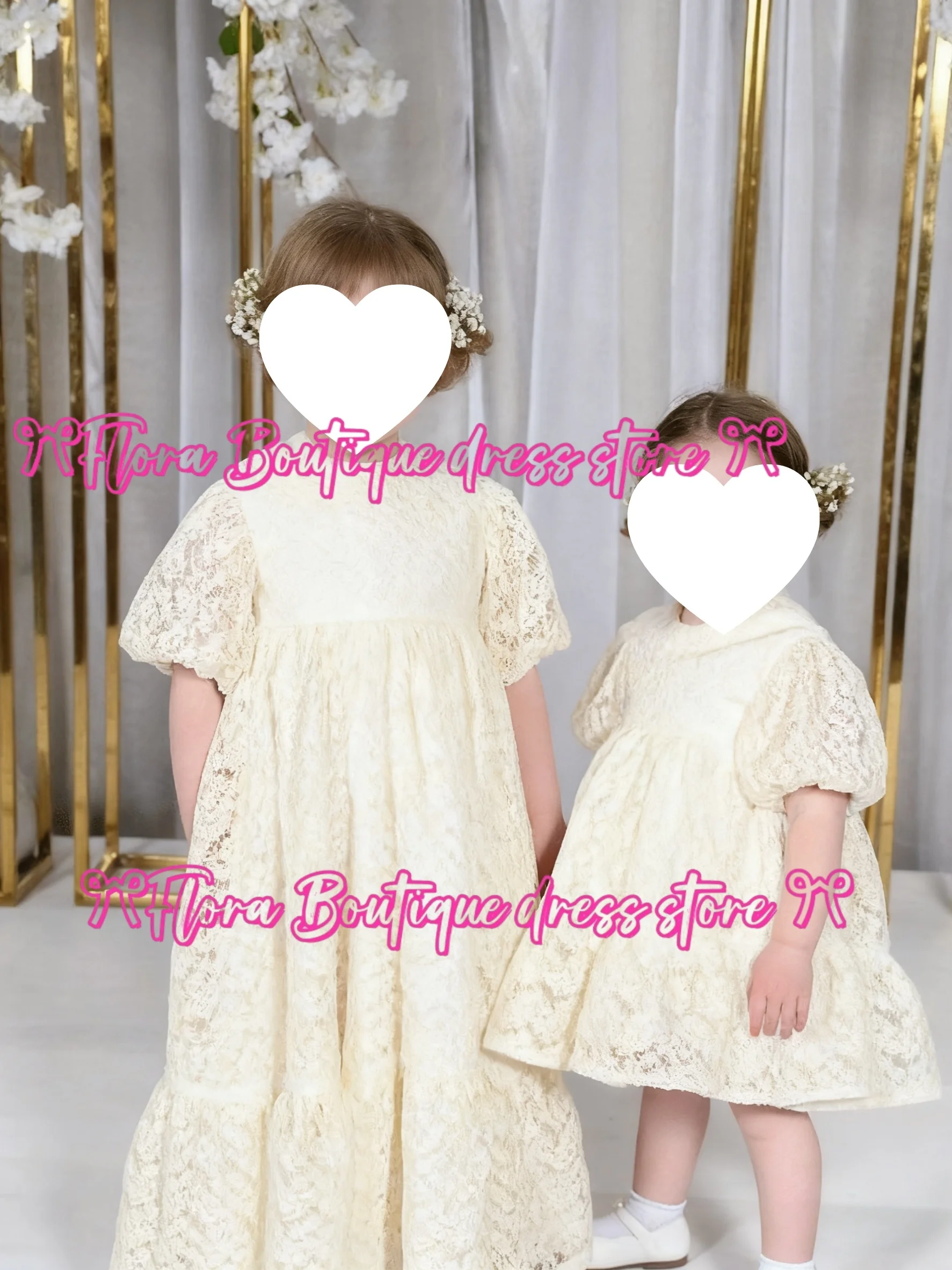 Elegante branco leite rendas comunhão vestidos inchado flor menina vestido de casamento vestidos de baile vestidos de baile pequena princesa aniversário