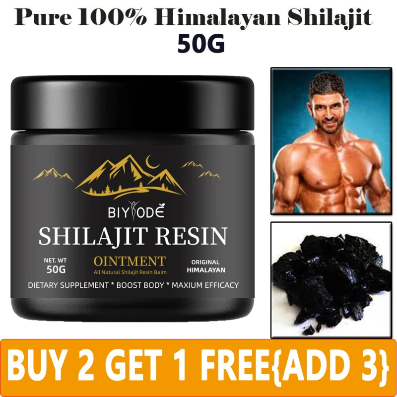 

50-250g Organic Authentic Himalayan SHILAJIT Soft Resin Natural Premium Resin Body Care Lab Fulvic Acid Tested