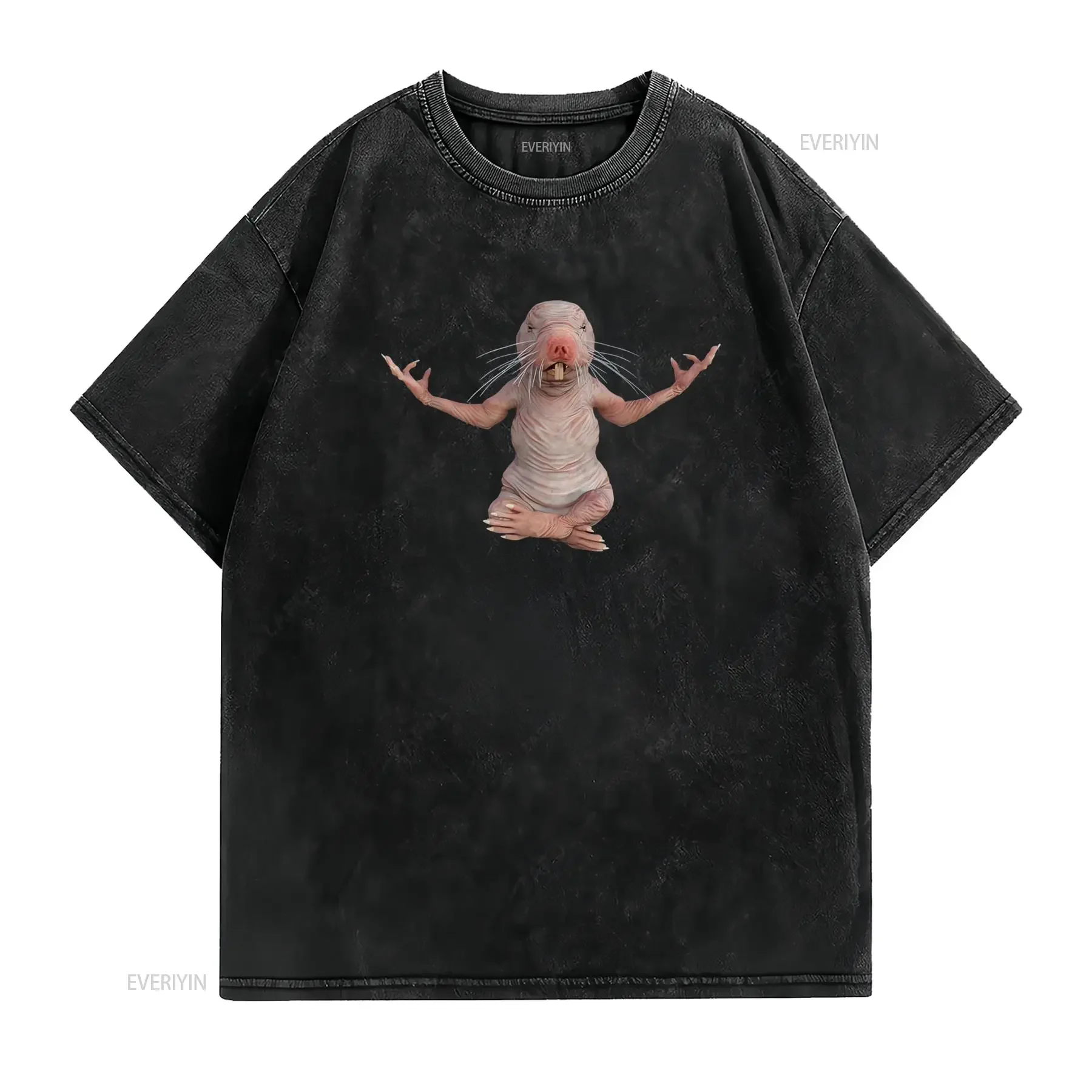 Lustiges Nacktmull T Shirt Inspiriert von TV Serien Casual für Tierpfleger Yoga Tierliebhaber Weich Atmungsaktiv Kostüm