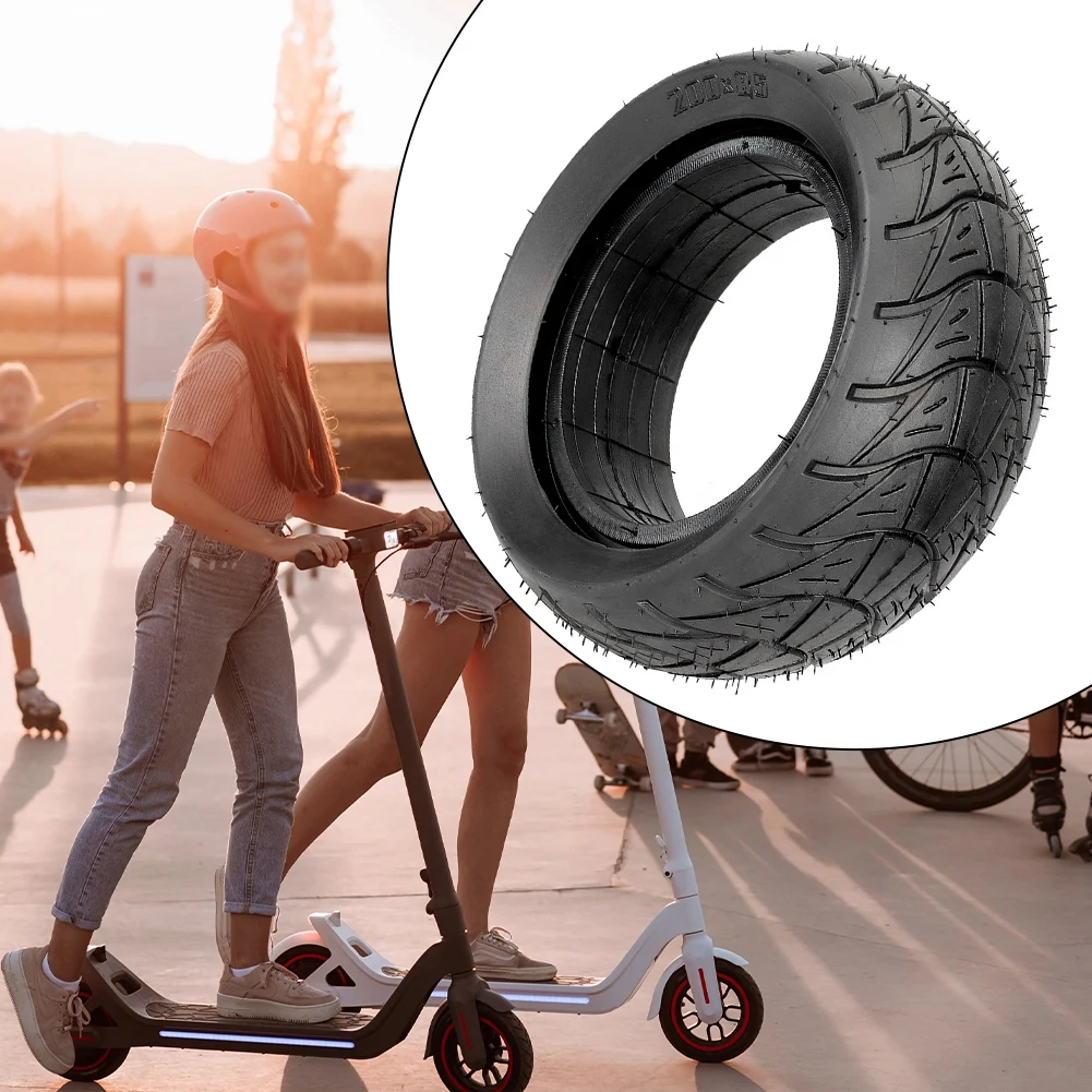 High Quality Solid Tire Tyre 200*85 Electric Scooter 190*80mm 8 Inch About 1140g Black Rubber For Varla Pegasus