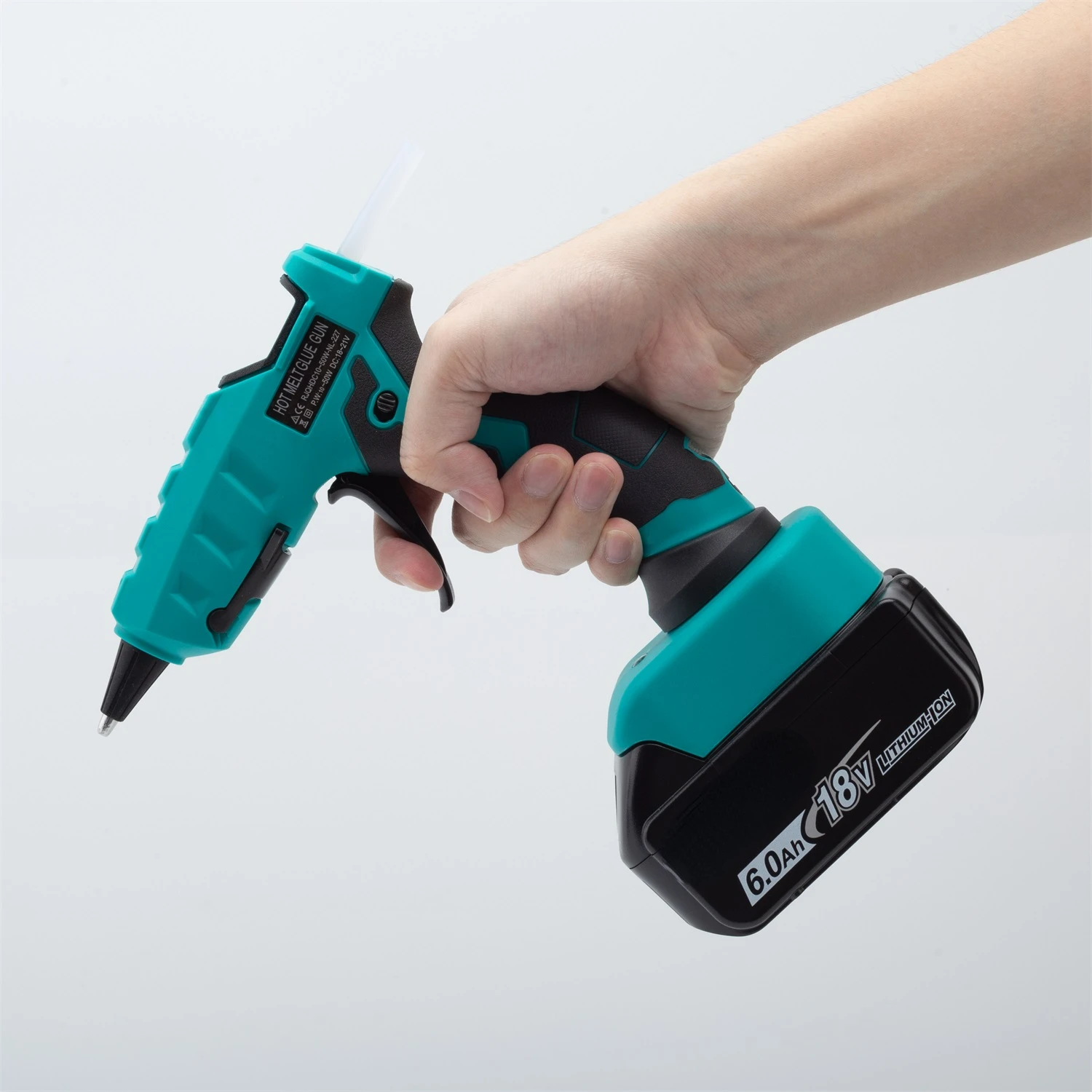 1x für Makita 18V Batterien Akku-Heiß schmelz klebe pistole mit 10 Reparatur werkzeugen für durchsichtige Klebe stifte