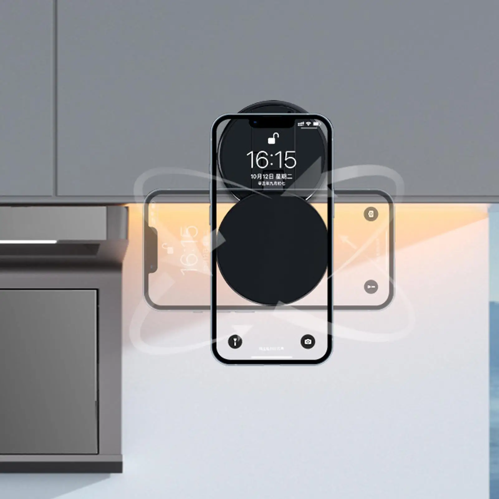 

Magnetic Cell Phone Holder Magnetic Suction Car Phone Mount 360 Degree Rotation Automotive Dashboard Cradle For Auto Sedan