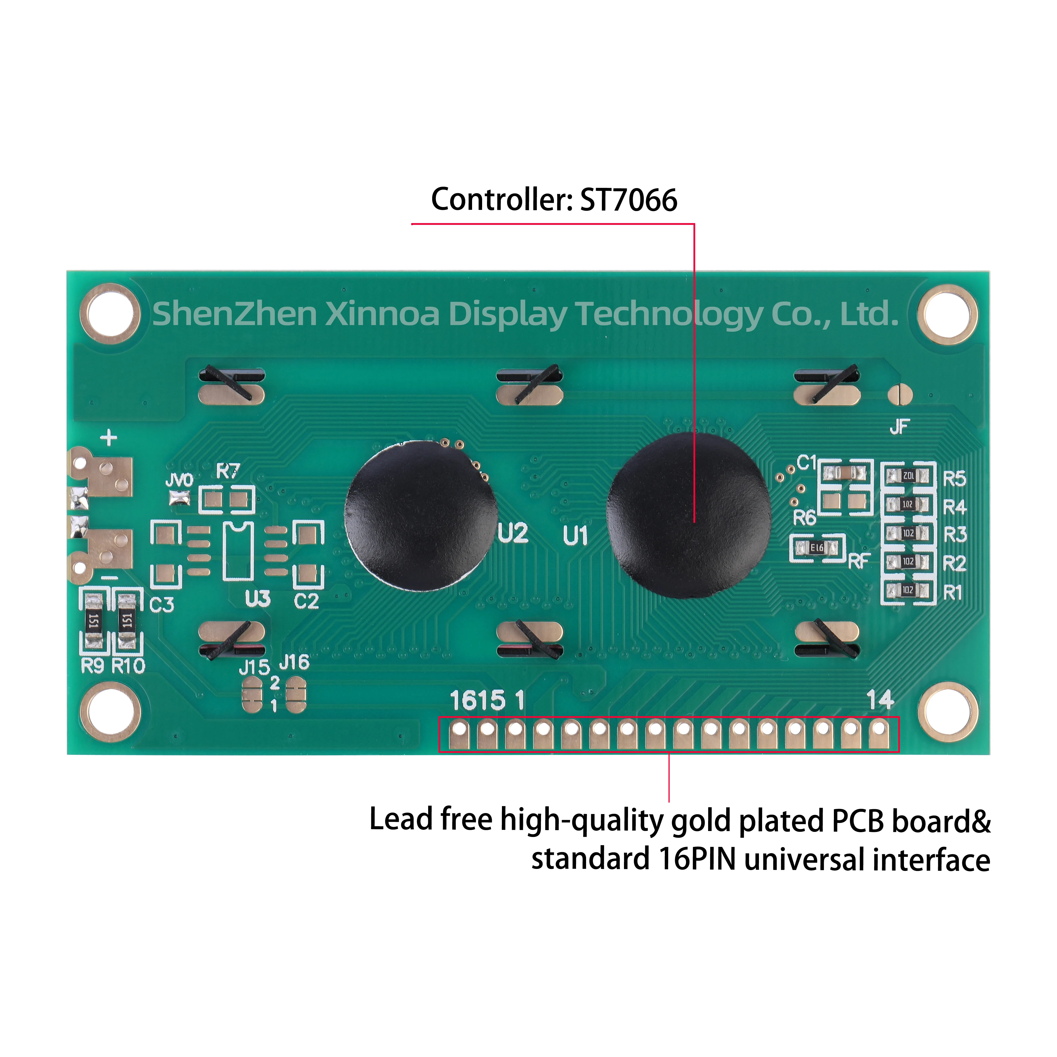 1602C2 16*2 BTN black film orange 84x44mm COB LCD module LCD1602 HD44780 controller supports customized colors