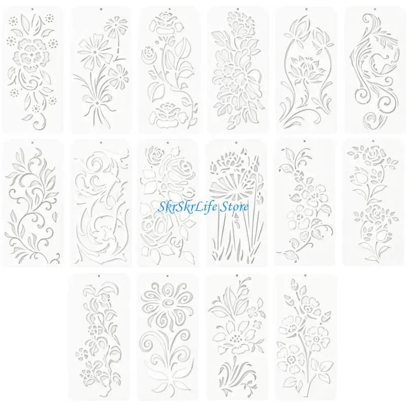 Picture 4: E65E Artistic Reusing Stencil Template Design Tool Friendly Materials For Painting