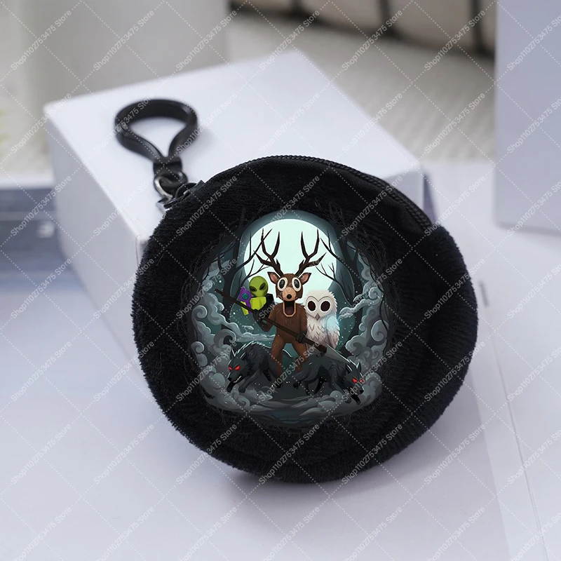 Game 99 Nights in The Forest Anime Plush Wallet Children Cartoon Coin Purse Boy Storage Pouch Accessories Money Bag Xmas Gifts