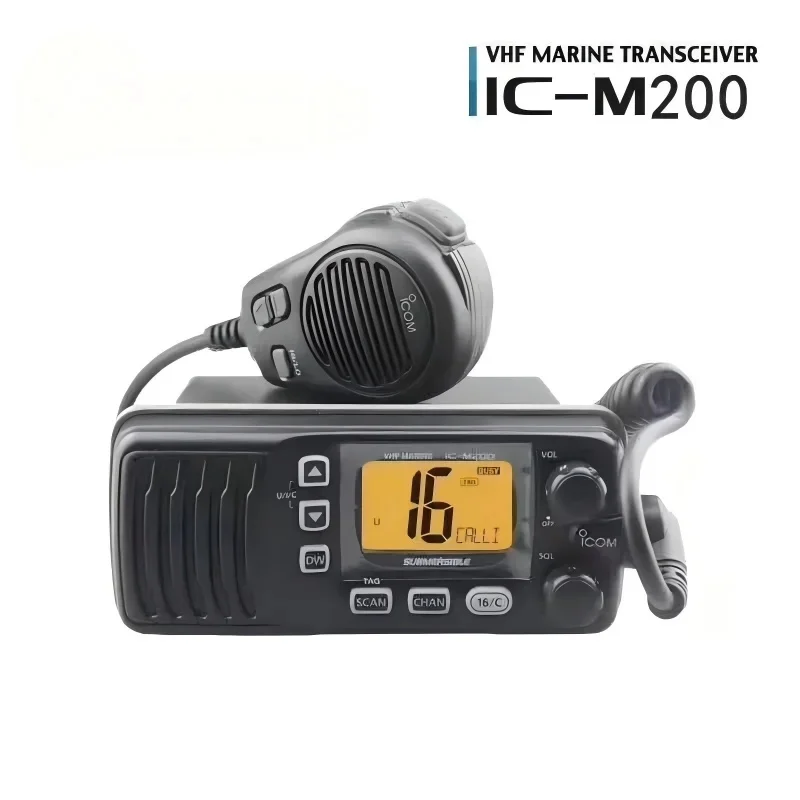 ICOM IC-M200 M200 25W IPX7 Waterproof Submersible Fixed Mount Marine VHF Communication Car Radio Trasnceiver Radio Station