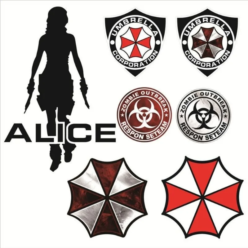 

Biochemical crisis car sticker fuel tank cap sticker scratch front and rear bumpers hood rear glass decoration personalized