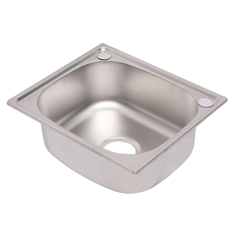 

Commercial stainless steel sink Hotel kitchen sink with rack Integrated vegetable basin with bracket