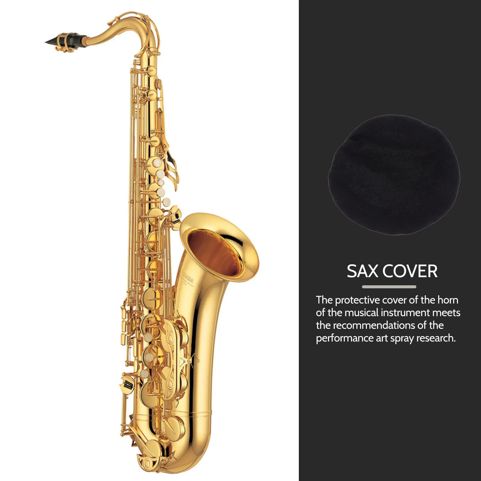 

Saxophone Speaker Cover Premium Material Reusable Durable Easy to Use Instrument Accessory for Musicians Horn Cover