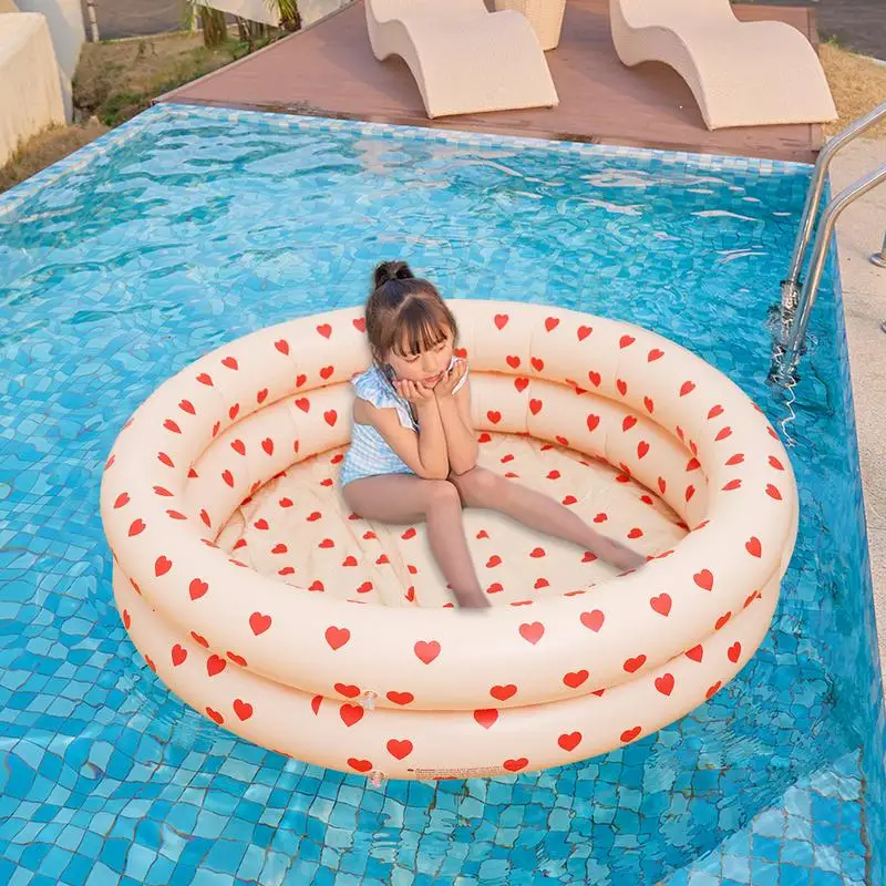 Inflatable Toddlers Swimming Pool Space-Saving Round Portable Inflatable Children Padding Pool Indoor Outdoor for Baby water toy