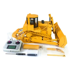 Toys DXR2 1/14 JDM-98 Metal Hydraulic RC Bulldozer Radio Sound ESC Motor Toucan Remoted Dozer Trucks Vehicle Cars Model TH18486