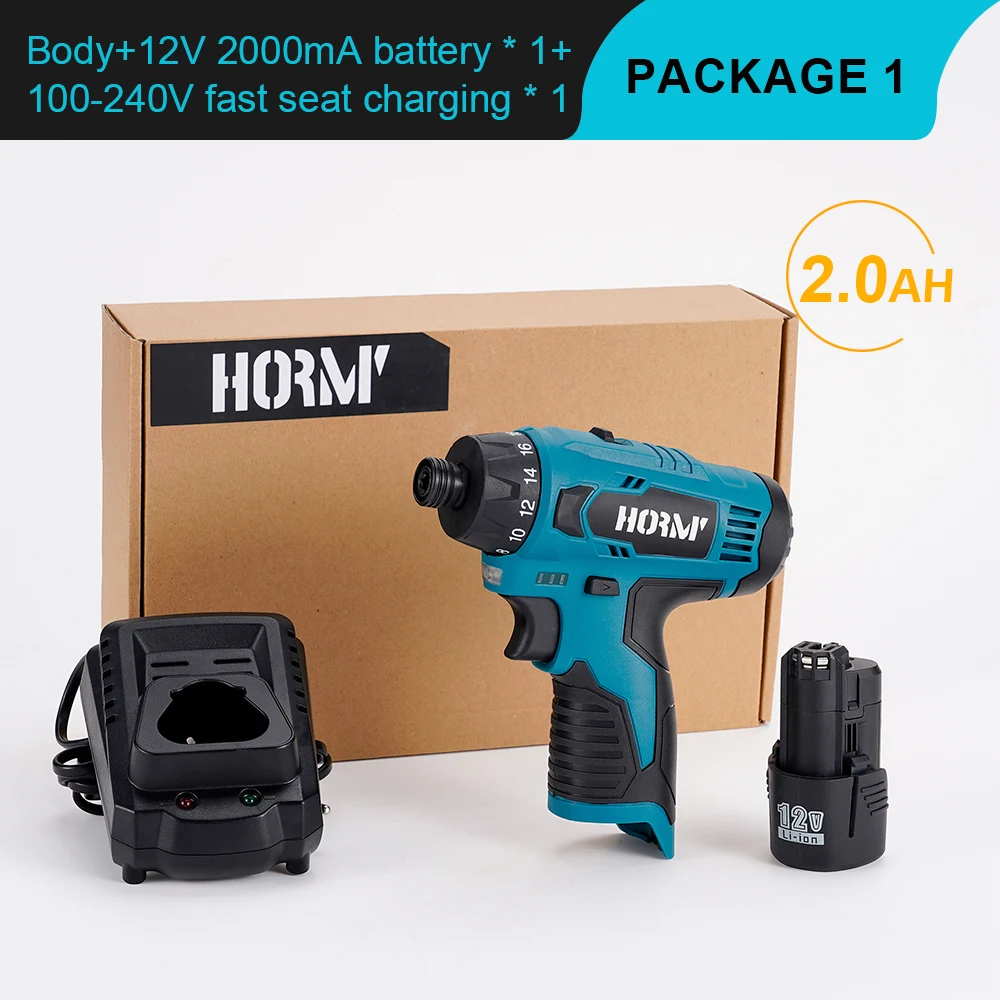 28N.m 12V Cordless Electric Screwdriver Driver 1/4\'\' Wireless Hand Drill Driver 2 Gear Speed Power Tool For Bosch 12V Battery