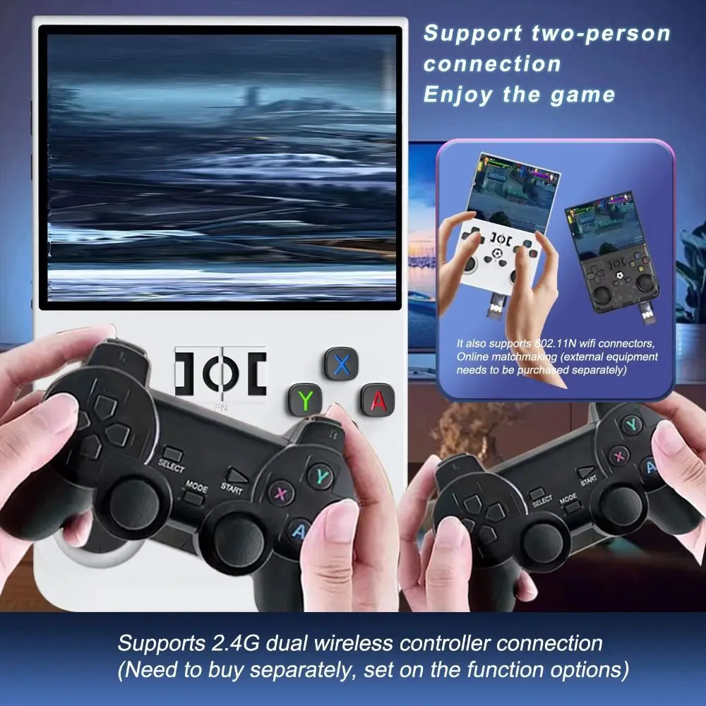 R36PRO مفتوح المصدر وحدة تحكم بجهاز لعب محمول عصا تحكم مزدوجة 3.5 بوصة HD شاشة لعبة لاعب دعم TF بطاقة 4000mAh لعبة آلة #2