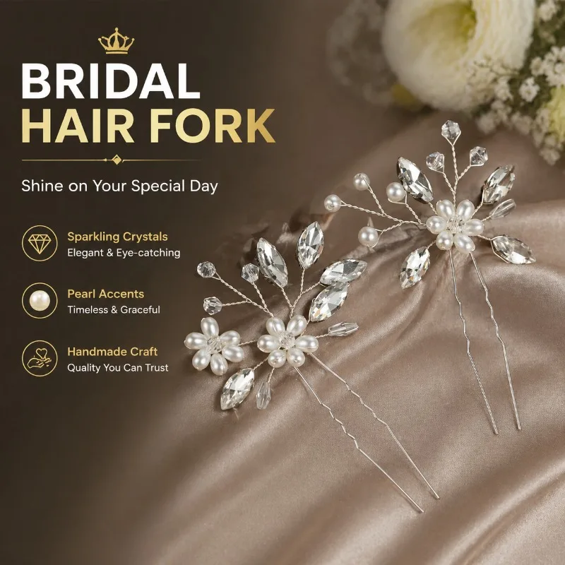 

Romantic Bridal Decoration Exquisite Wedding Styling Ornament for Marriage Ceremony and Banquet Occasions Hair Accessories