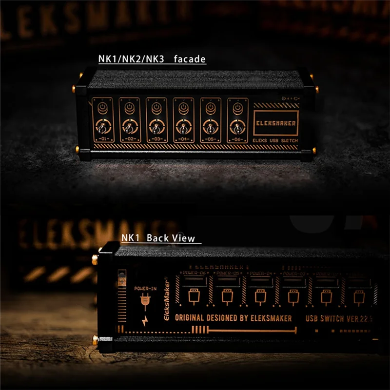 

B04B-USB-переключатель, кнопочный переключатель, ретро-позолота, настройка стола, чувство церемонии