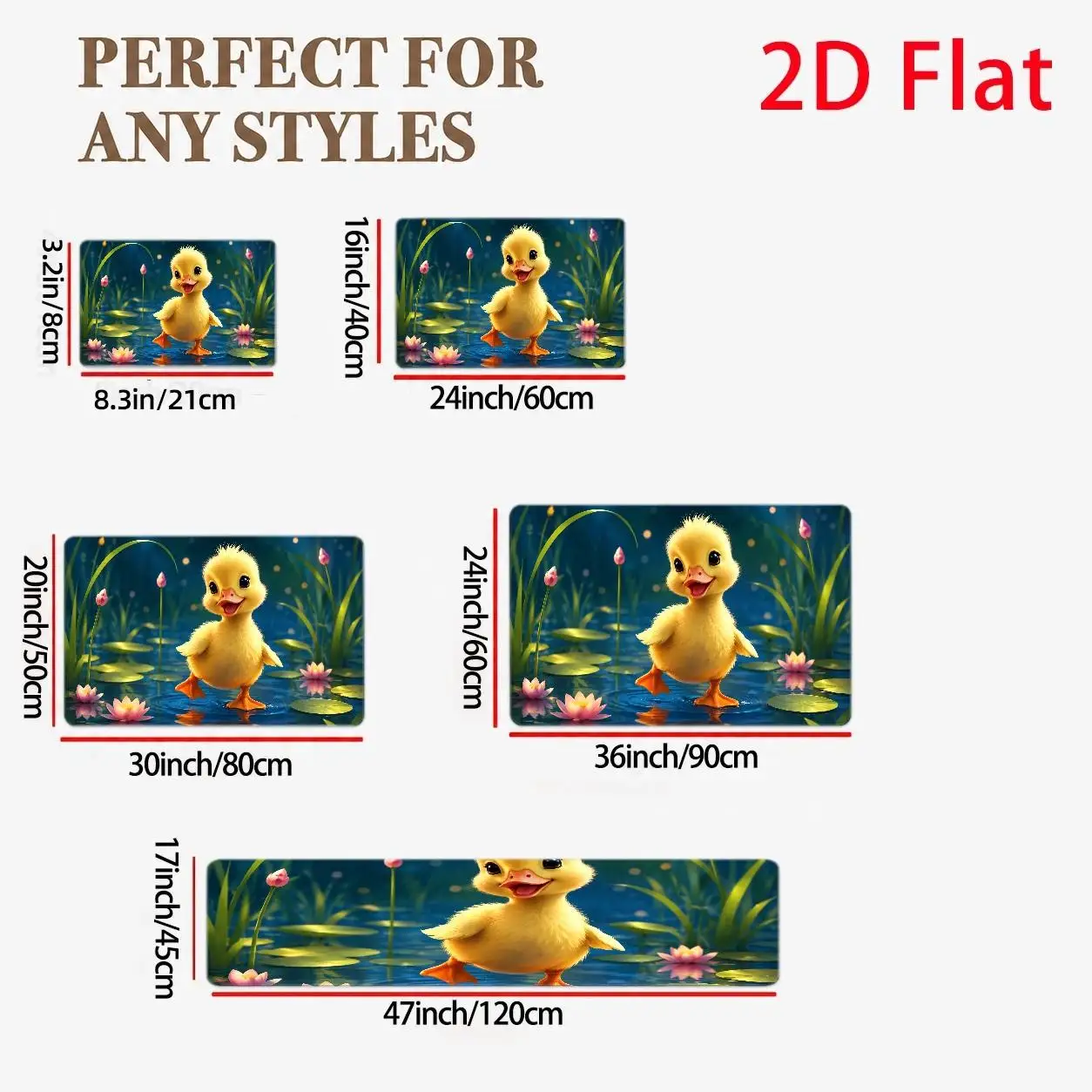 1pc, 2pcs, 3pcs, Cute Yellow Duckling Pond Scene Bath Rug Sets, Springtime Water Lily Bathroom Mat, Machine Washable Bath Mat
