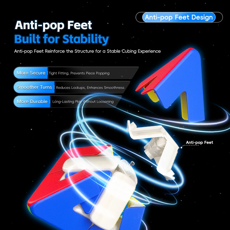 MoYu MFJS Duo Magic Tower Ball Core Magnetic Magic Cube Speed Cube Strange Shape Puzzle Stickerless Cube Puzzle Toys