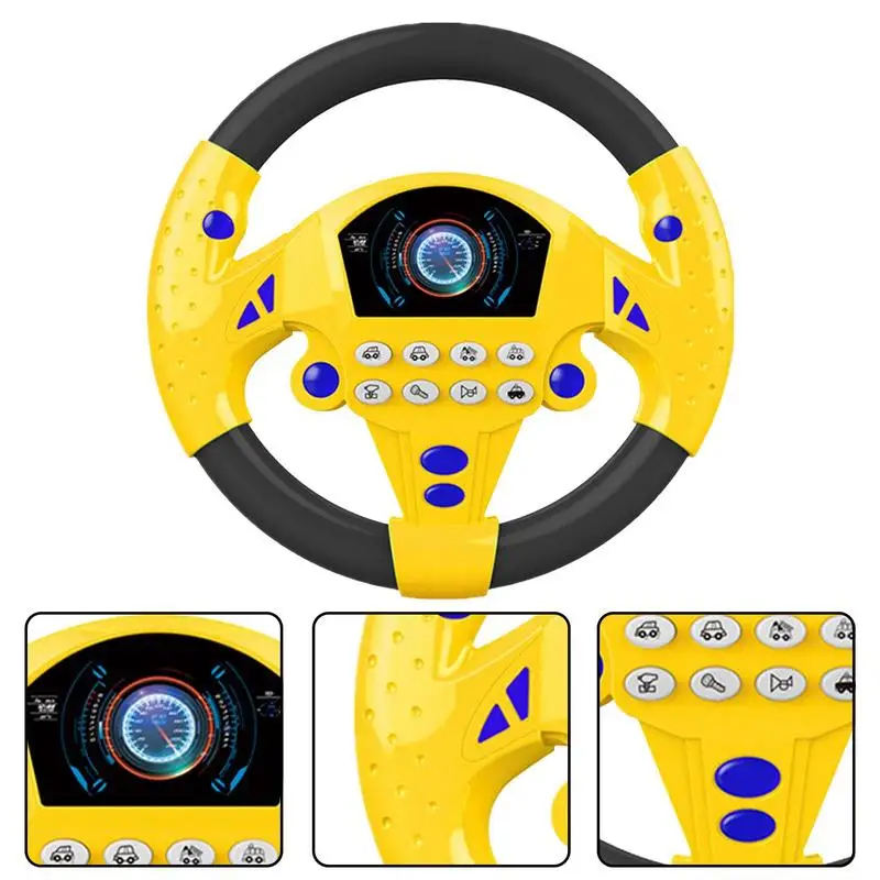 Işık ses ile Eletric simülasyon direksiyon oyuncak bebek çocuk müzikal eğitim copilotu arabası direksiyon vokal oyuncaklar