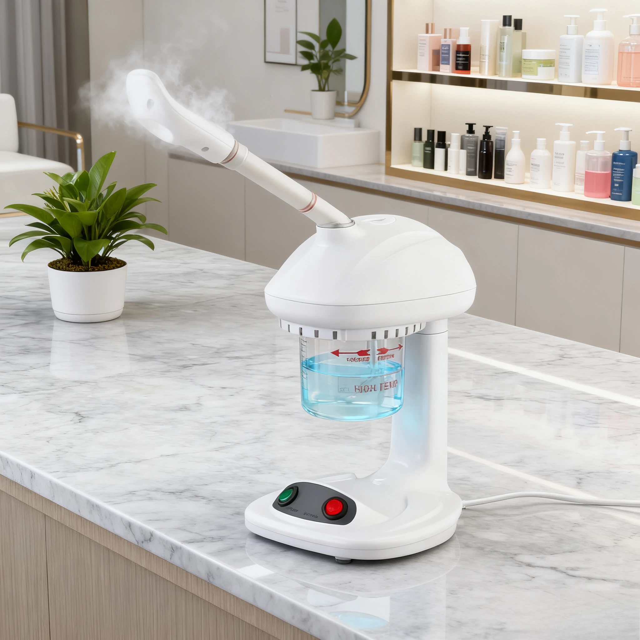 Ionic Facial Steamer Machine Ozone Spraying Steamer Face Moisturizing Deep Cleaning Skin Care Professional Salon Spa Home Use
